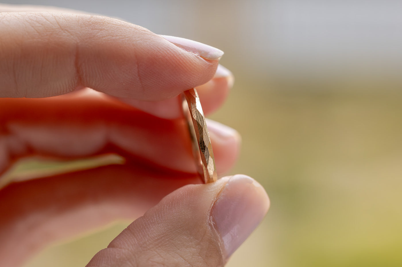 Verlobungsring Vorsteckring 585er Rosegold Grenzenlos schlicht Sonnenlicht