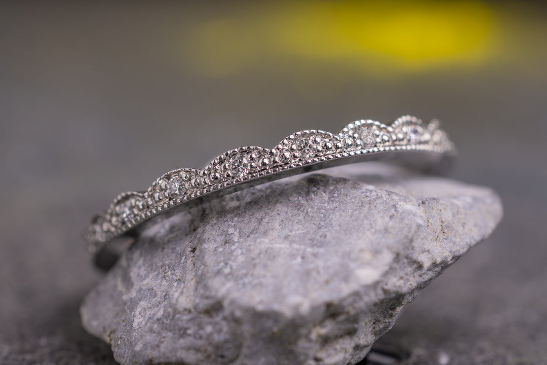 Verlobungsring Vorsteckring 950er Platin Spitze