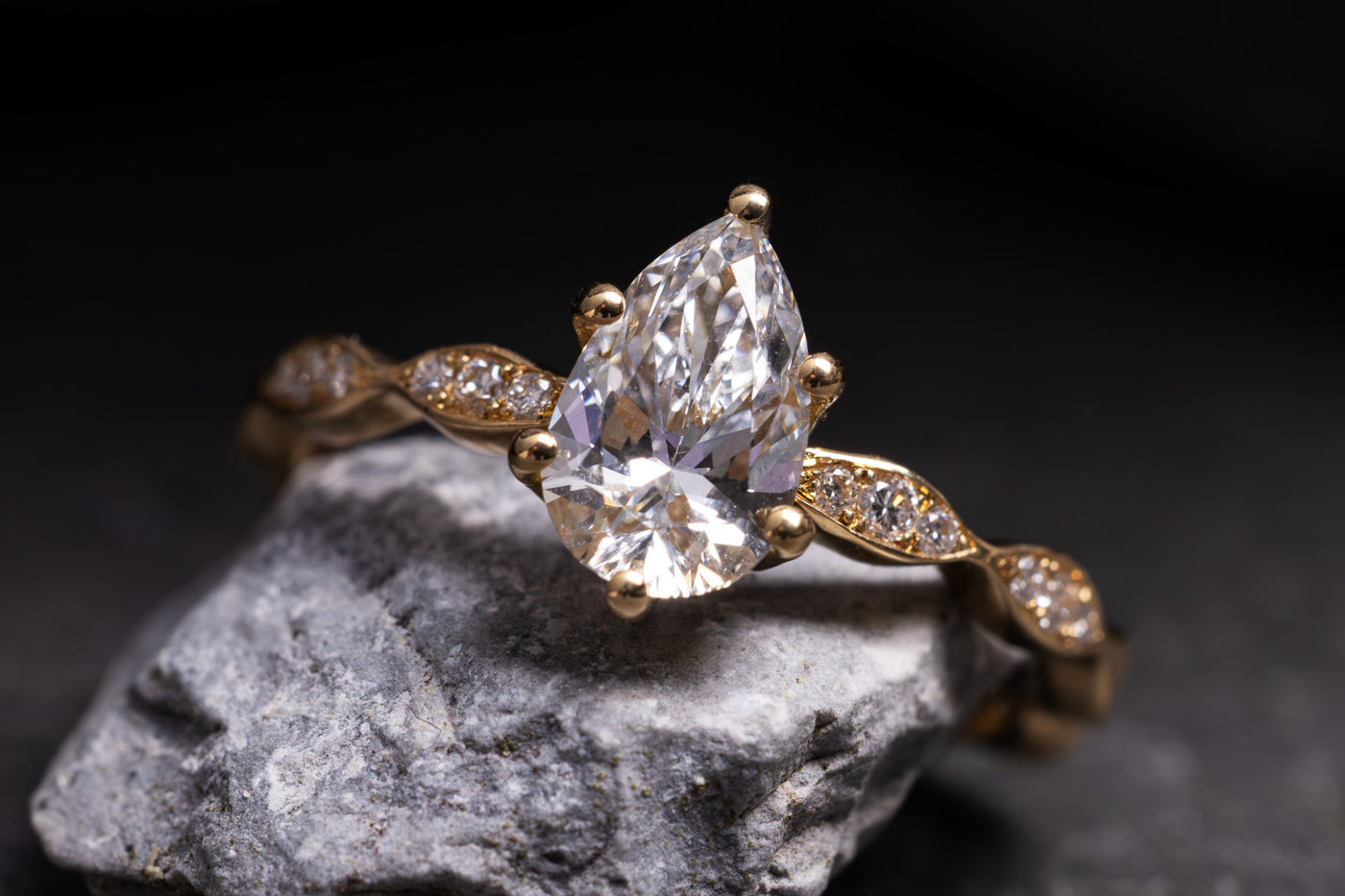 Verlobungsring 750er Gelbgold Tiana