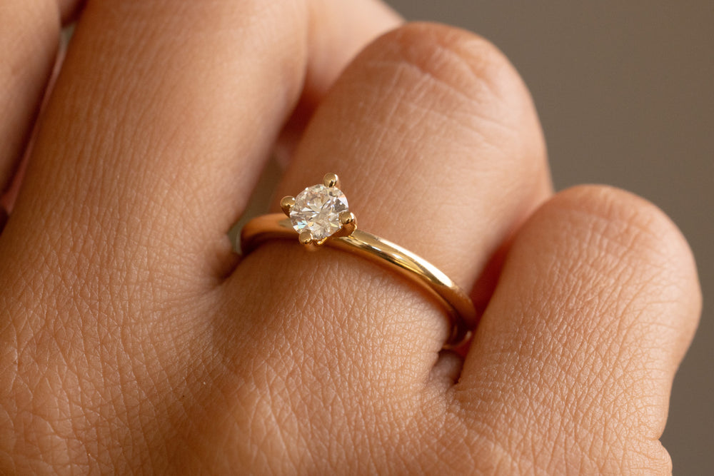 Verlobungsring Vorsteckring 750er Gelbgold Venus