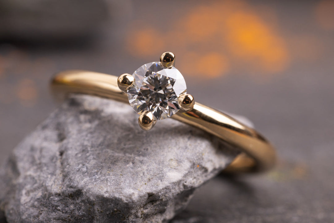 Verlobungsring Vorsteckring 750er Gelbgold Venus