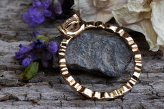 Verlobungsring Vorsteckring 750er Gelbgold Vintage Secret seitlich