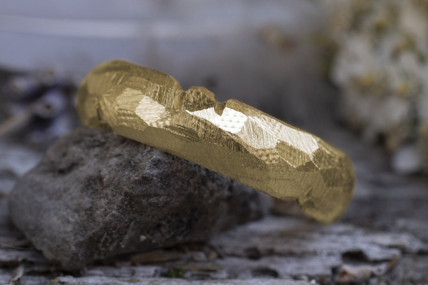 Ehering 585er Gelbgold Grenzenlos mit Kerben