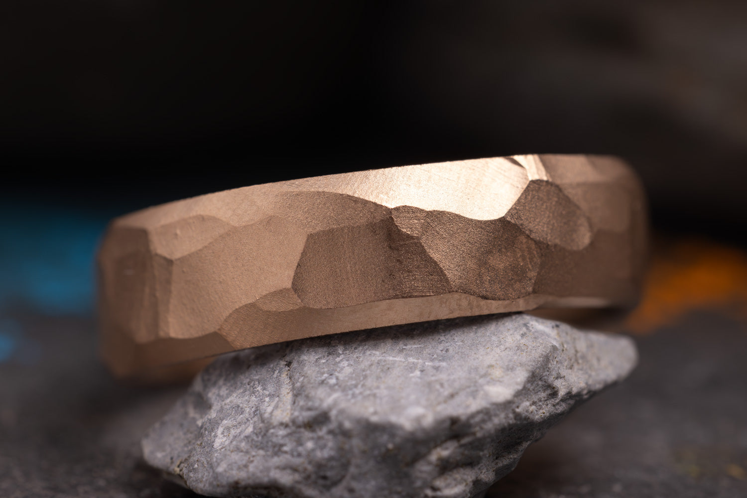 Ehering 585er Rotgold Küsstensand