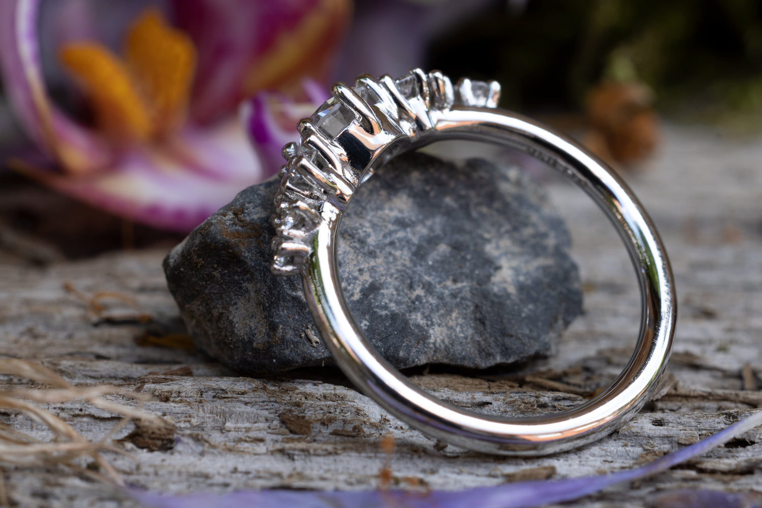 Verlobungsring Platin Mermaid