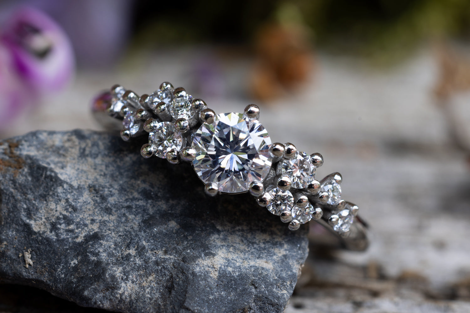 Verlobungsring 950er Platin Mermaid