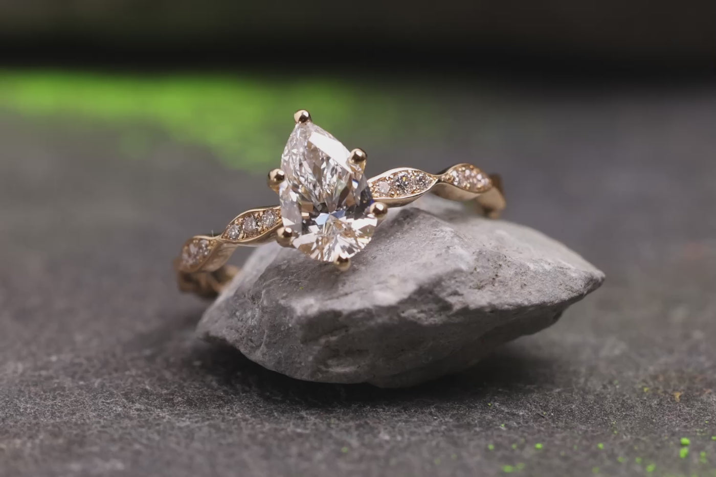 Verlobungsring 750er Gelbgold Tiana Nahaufnahmen