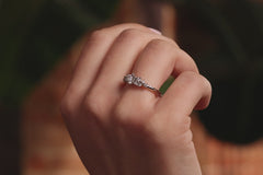 Verlobungsring 950er Platin Mermaid