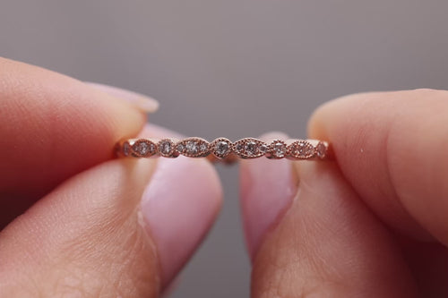 Verlobungsring Vorsteckring 585er Rotgold Rapunzel Small 360 Grad Ansicht