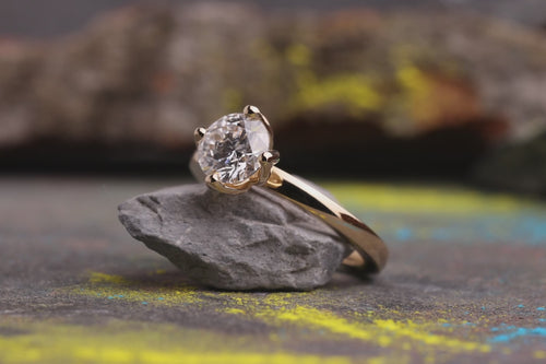 Verlobungsring Vorsteckring 750er Gelbgold Sophie Nahaufnahmen