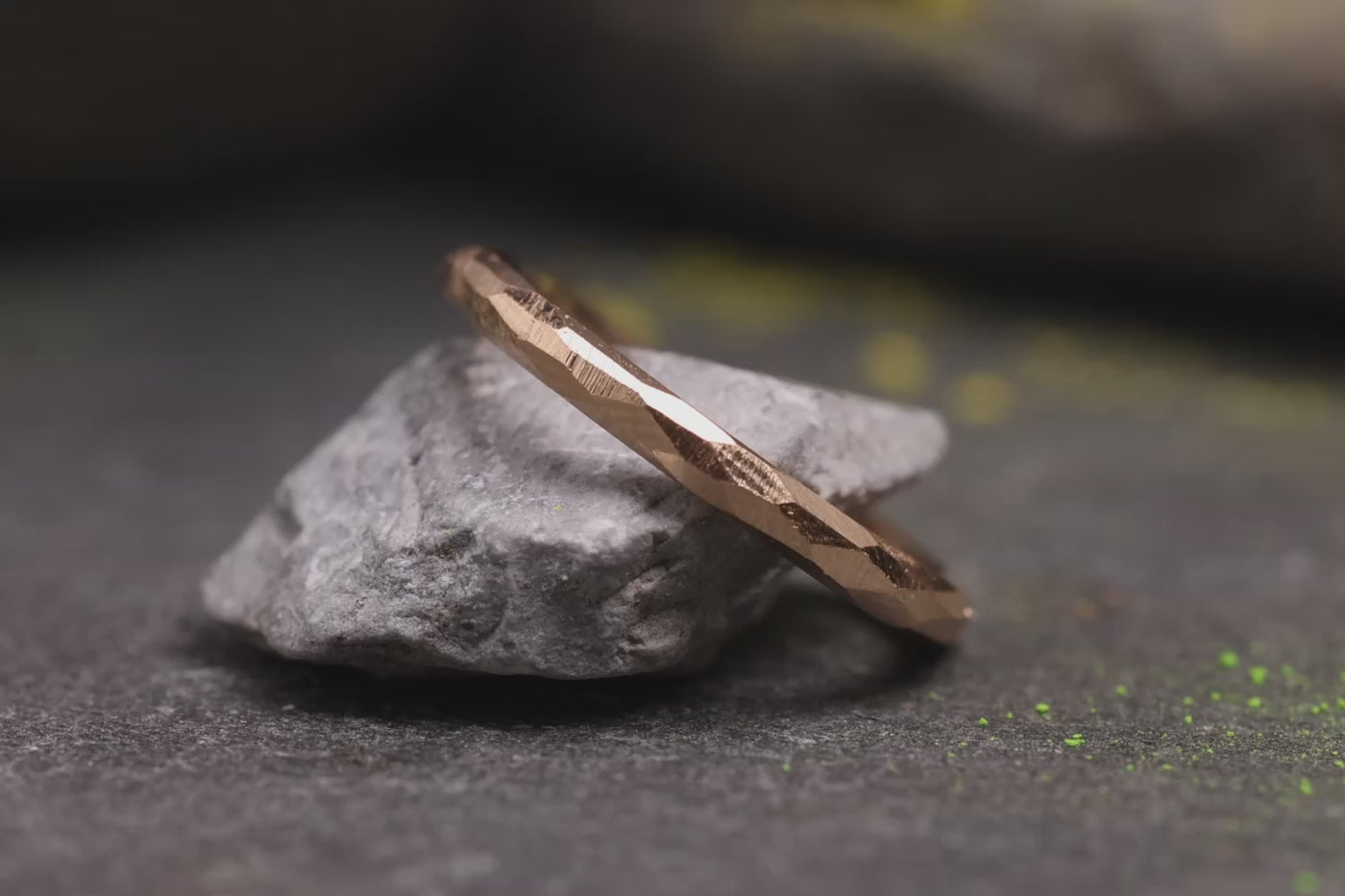 Verlobungsring Vorsteckring 585er Rosegold Grenzenlos schlicht Nahaufnahmen