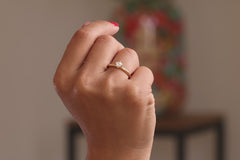 Verlobungsring Vorsteckring 750er Gelbgold Venus