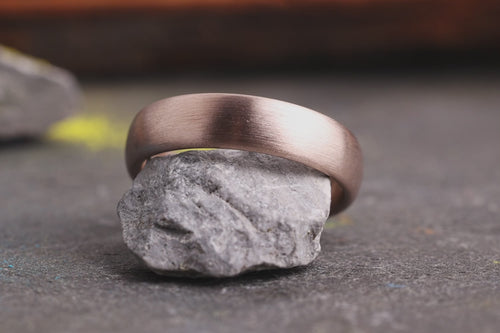 Ehering 750er Rosegold Pur Strichmatt Nahaufnahmen