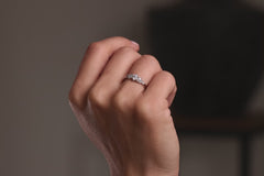 Verlobungsring 950er Platin Little Mermaid Handmodel