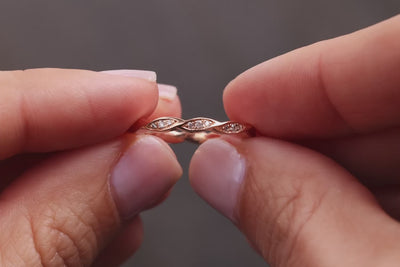 Vintage Flower 585/- Rotgold