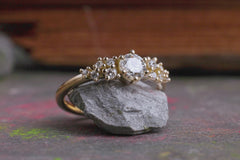 Verlobungsring 750er Gelbgold Mermaid Nahaufnahmen
