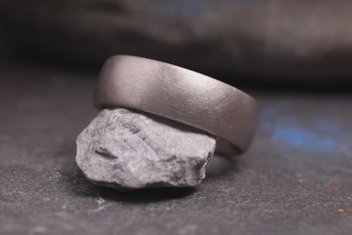 Ehering 950er Palladium Pur Seidenmatt Nahaufnahmen