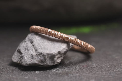 Verlobungsring Vorsteckring 750er Rosegold Räubertochter Nahaufnahmen