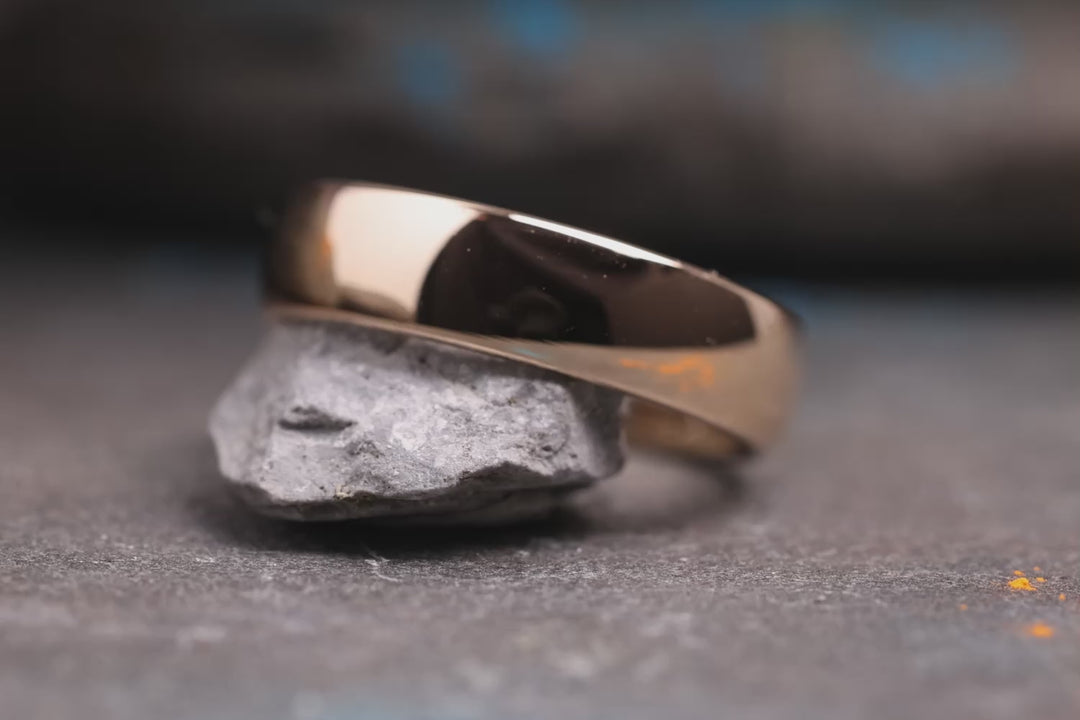 Ehering 585er Rosegold Pur Glanz Nahaufnahmen