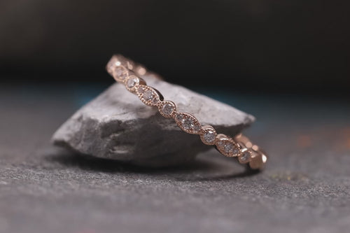 Verlobungsring Vorsteckring 585er Rotgold Rapunzel Small Nahaufnahmen