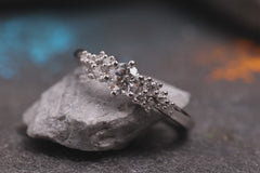 Verlobungsring 950er Platin Little Mermaid Nahaufnahmen