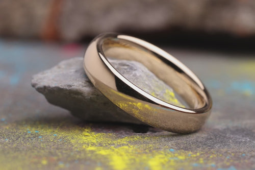 Ehering 750er Gelbgold Pur Glanz Nahaufnahmen