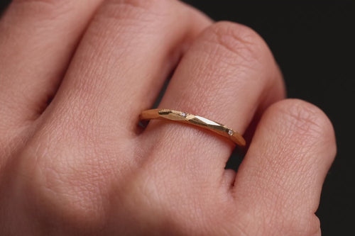 Verlobungsring Vorsteckring 750er Gelbgold Grenzenlos Sparkle Handmodel