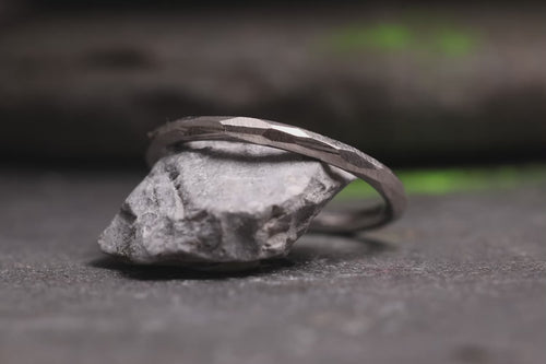 Verlobungsring Vorsteckring 585er Weissgold Grenzenlos Schlicht Nahaufnahmen