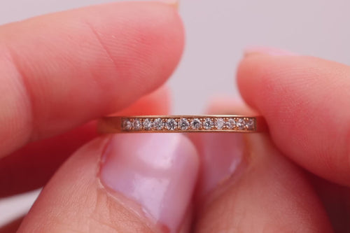 Verlobungsring Vorsteckring 750er Rotgold Funkel 360 Grad Ansicht