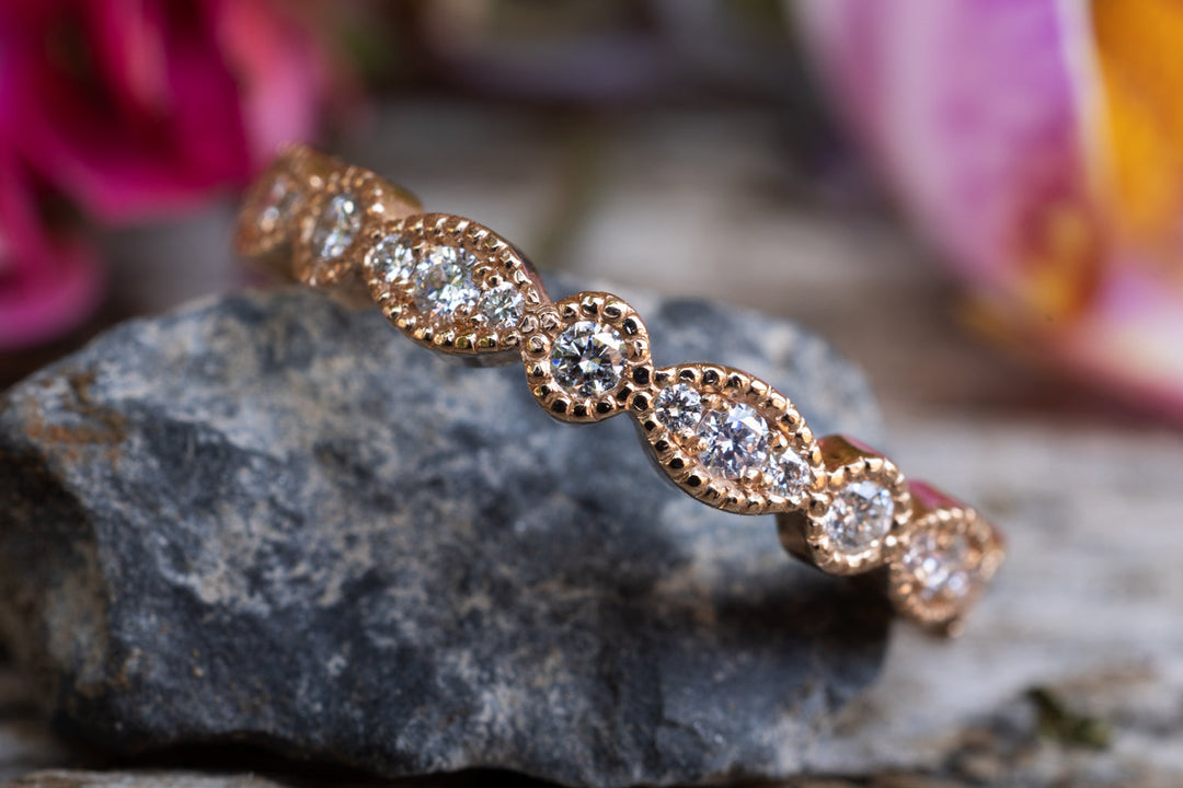 Verlobungsring Vorsteckring Rotgold Rapunzel