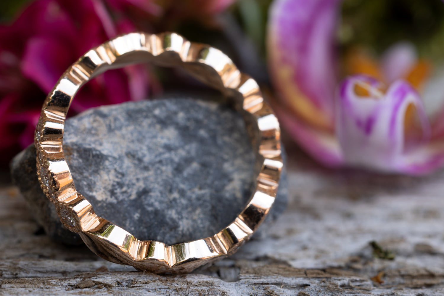 Verlobungsring Vorsteckring Rotgold Rapunzel