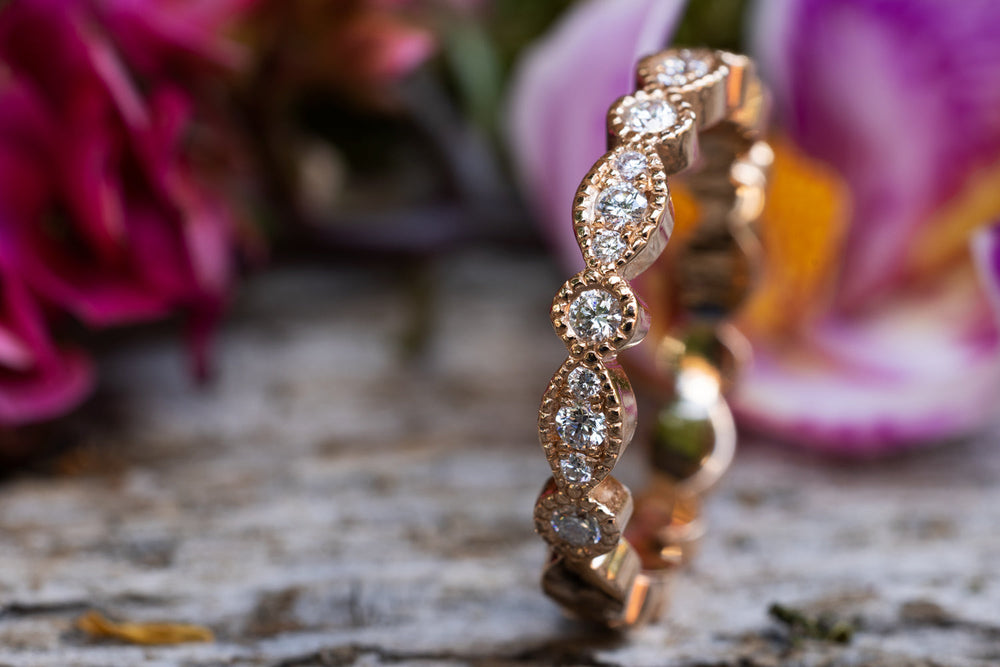 Verlobungsring Vorsteckring Rotgold Rapunzel