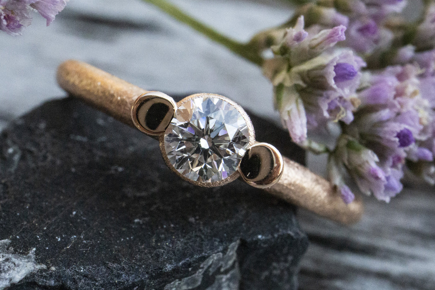 Verlobungsring Solitär aus Roségold