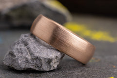 Ehering 585er Rotgold Pur Strichmatt