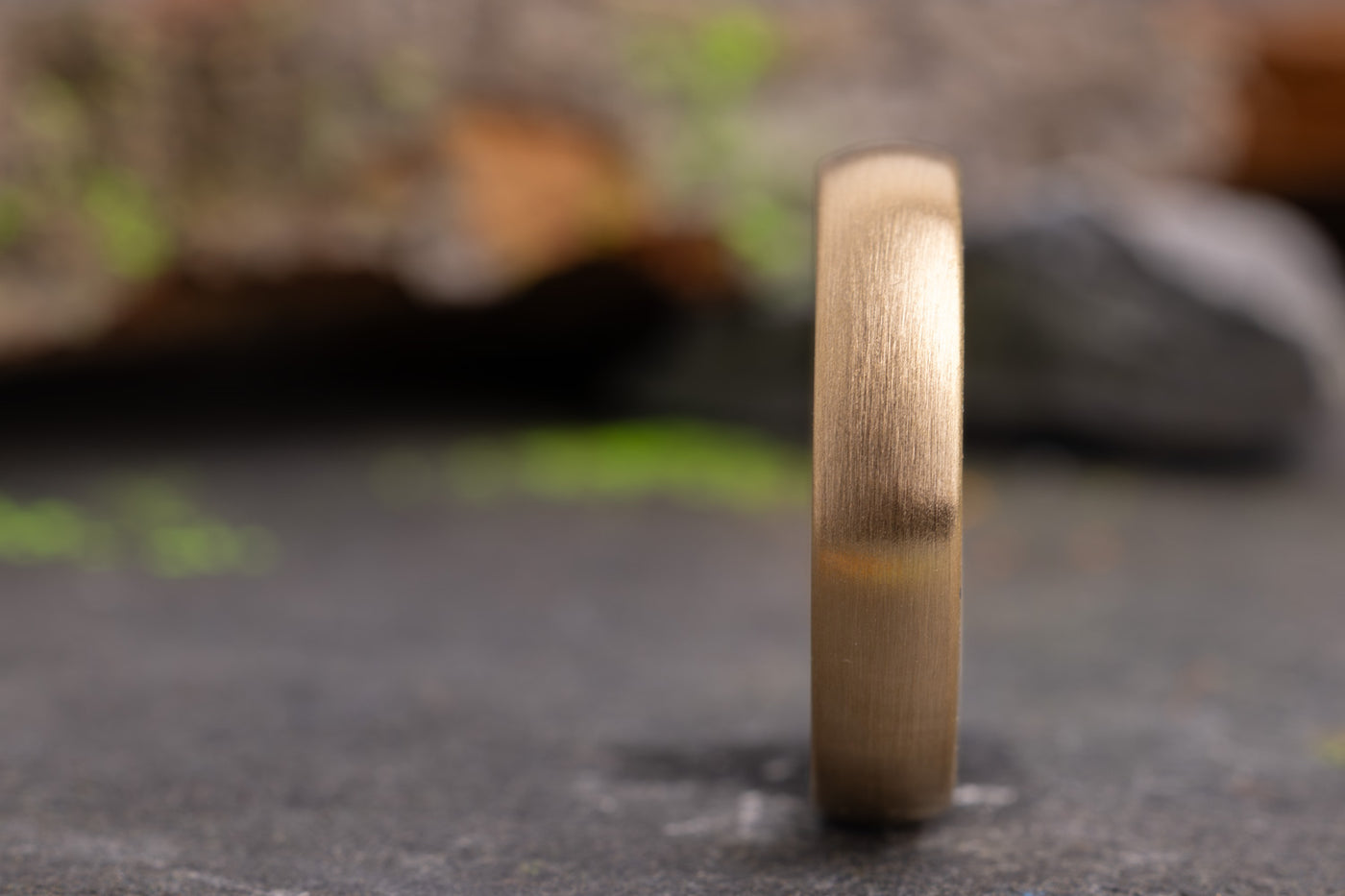 Pur strichmatt 750/- Gelbgold