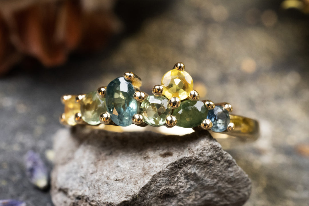 Unikat Verlobungsring Vorsteckring 750er Gelbgold  Westcoast 1