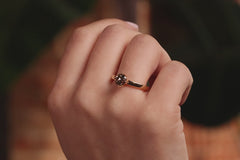 Unikat Verlobungsring Vorsteckring 750er Roségold Handmodel