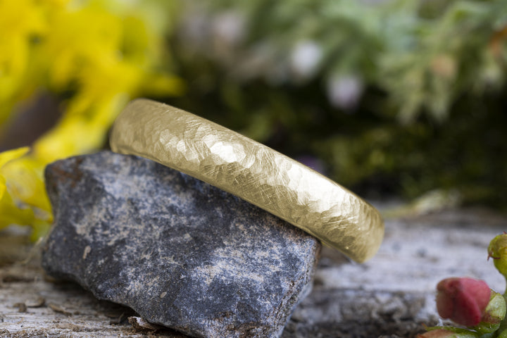 Ehering 585er Gelbgold Hammerschlag