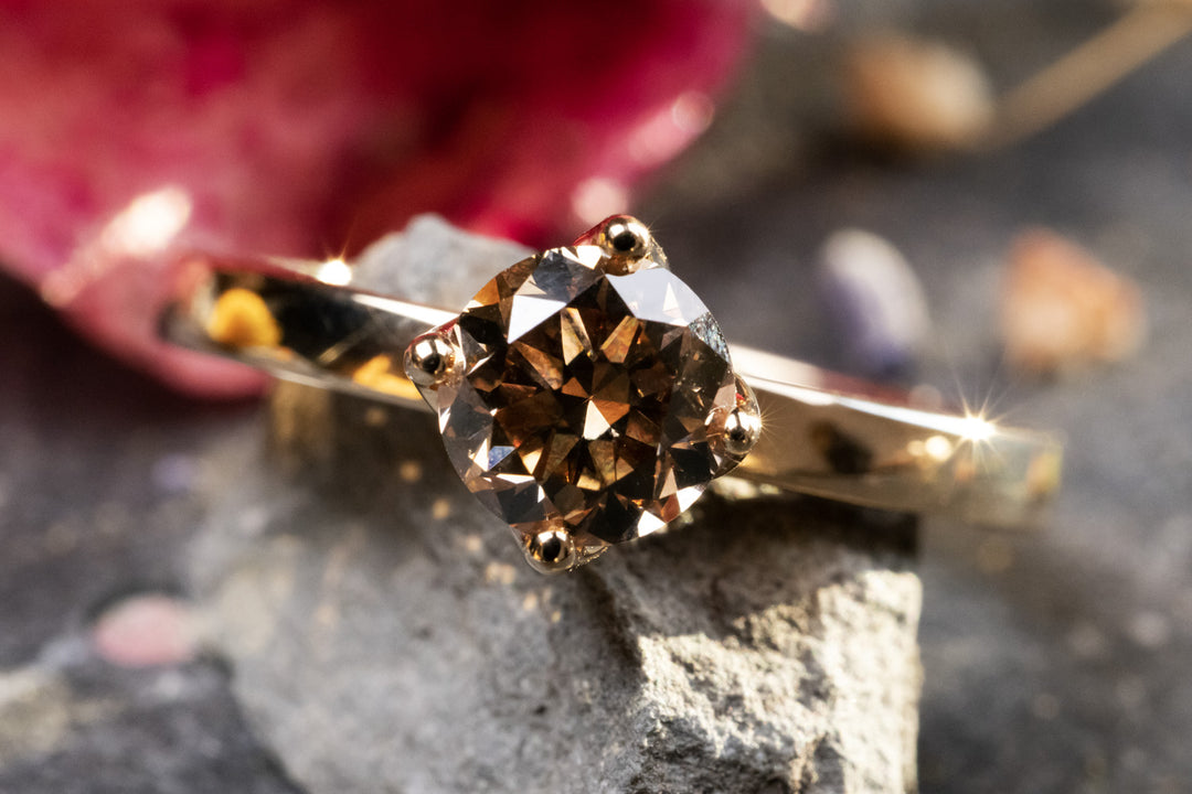 Unikat Verlobungsring Vorsteckring 750er Roségold  Lovely Mrs. Sophie